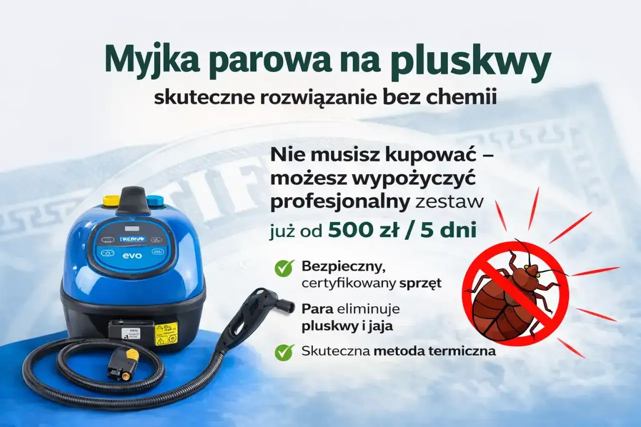 Parametry myjki parowej do pluskiew