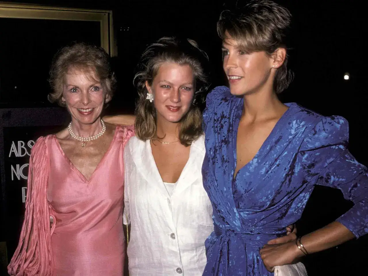 Kelly Lee Curtis z matką Janet Leigh i siostrą.