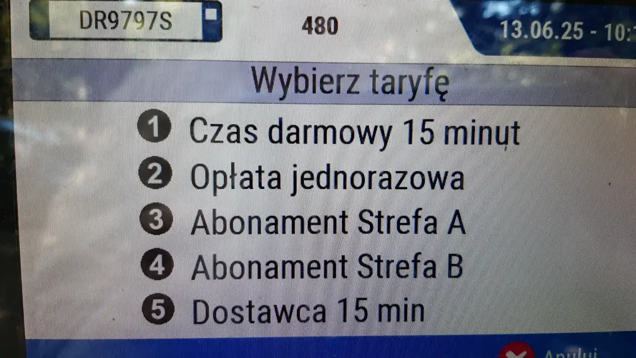 Darmowy parking Orlen bilet zerowy