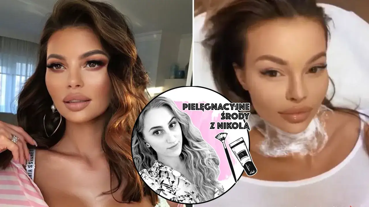 Justyna Gradek kiedys, w centrum okręgu z napisem 
