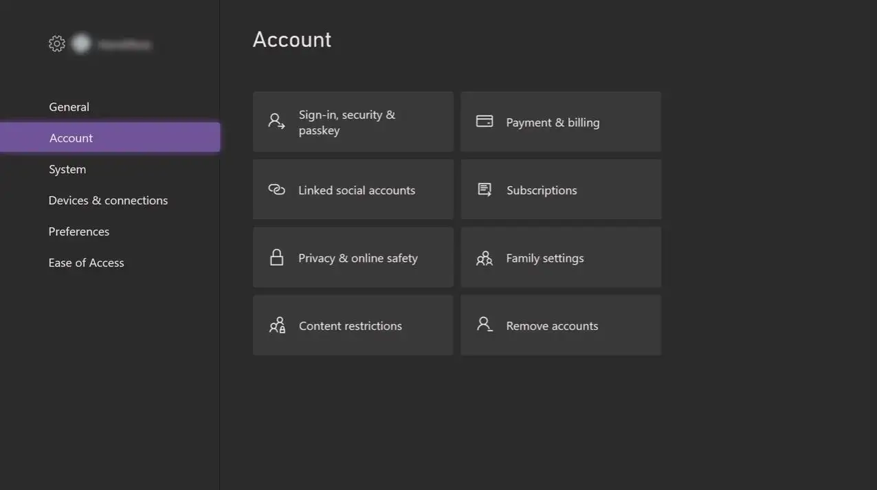 Xbox konsola ustawienia subskrypcje