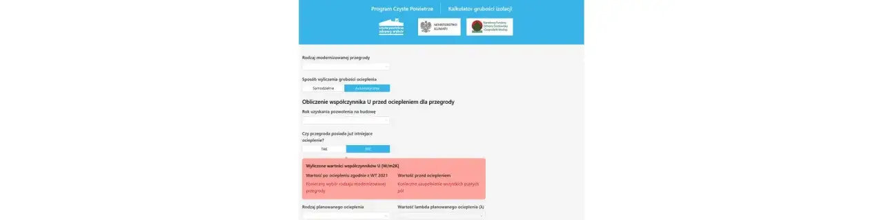Zdjęcie Kalkulator grubości izolacji czyste powietrze - uniknij kosztownych błędów