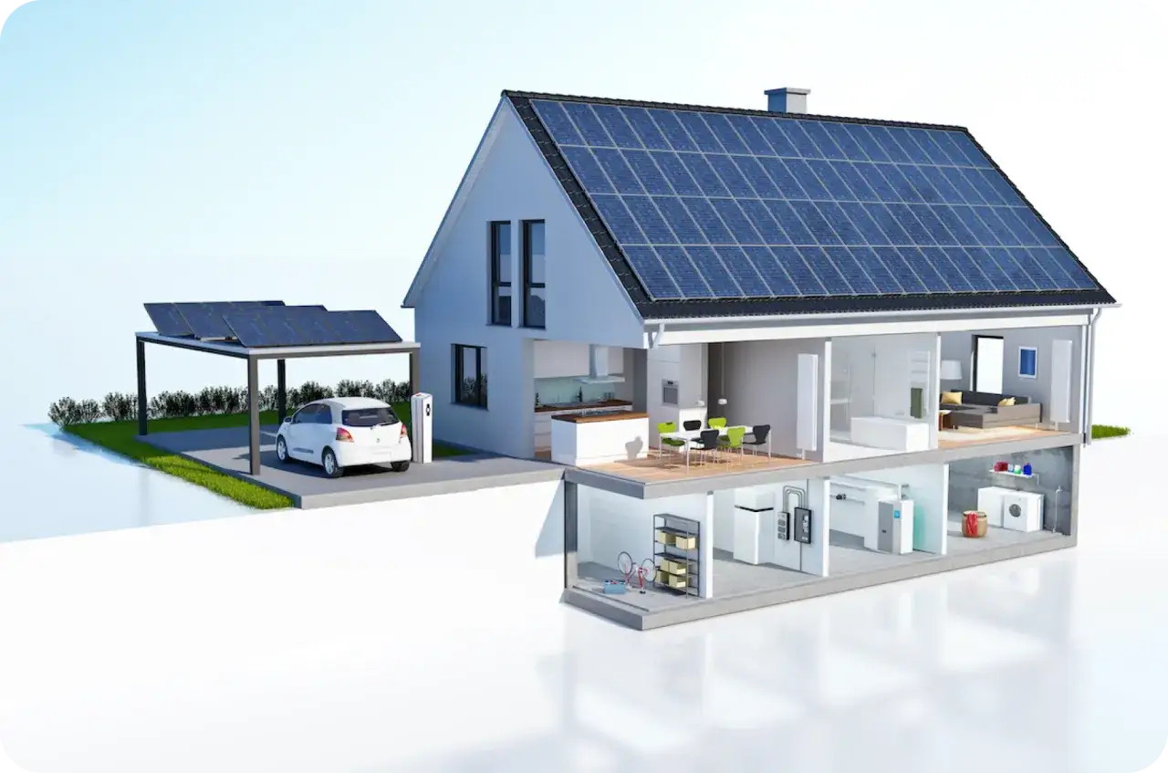 Elektryk instalujący panele fotowoltaiczne, elektryk montujący system smart home