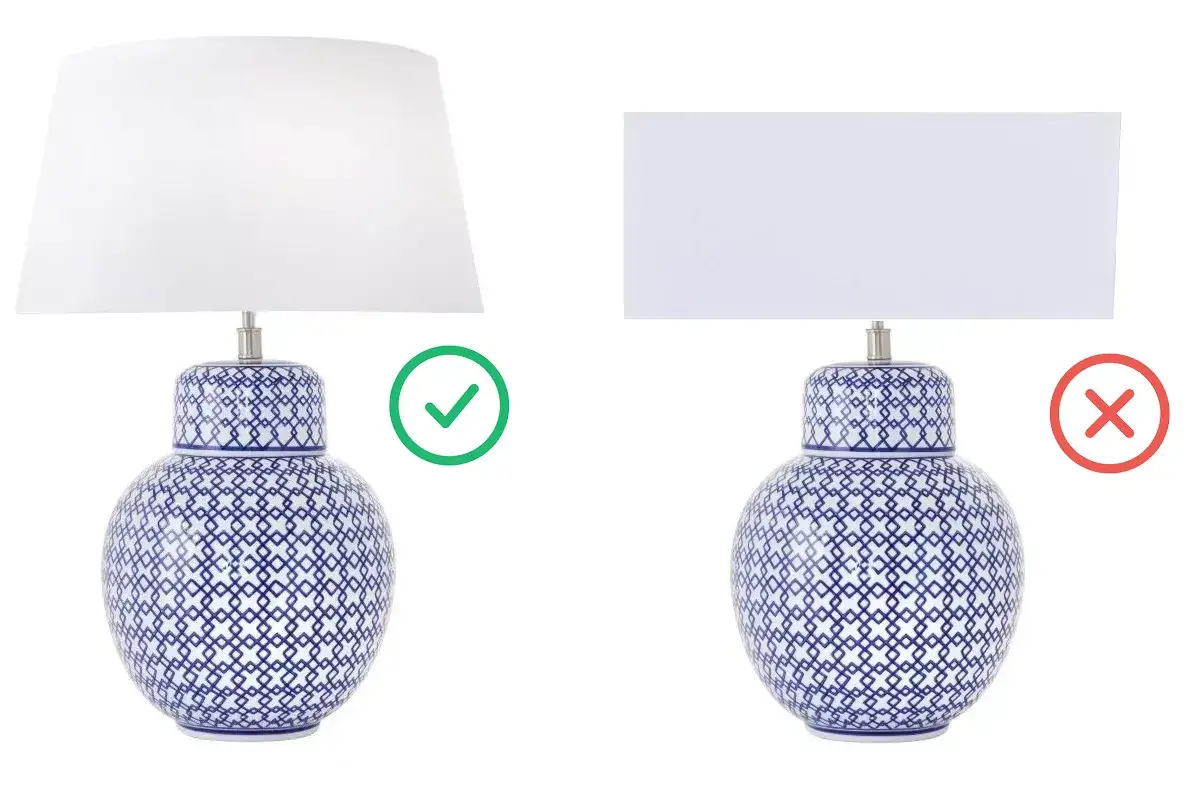 Różne kształty abażurów do lamp