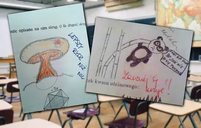Przykłady podpisanych zeszytów szkolnych