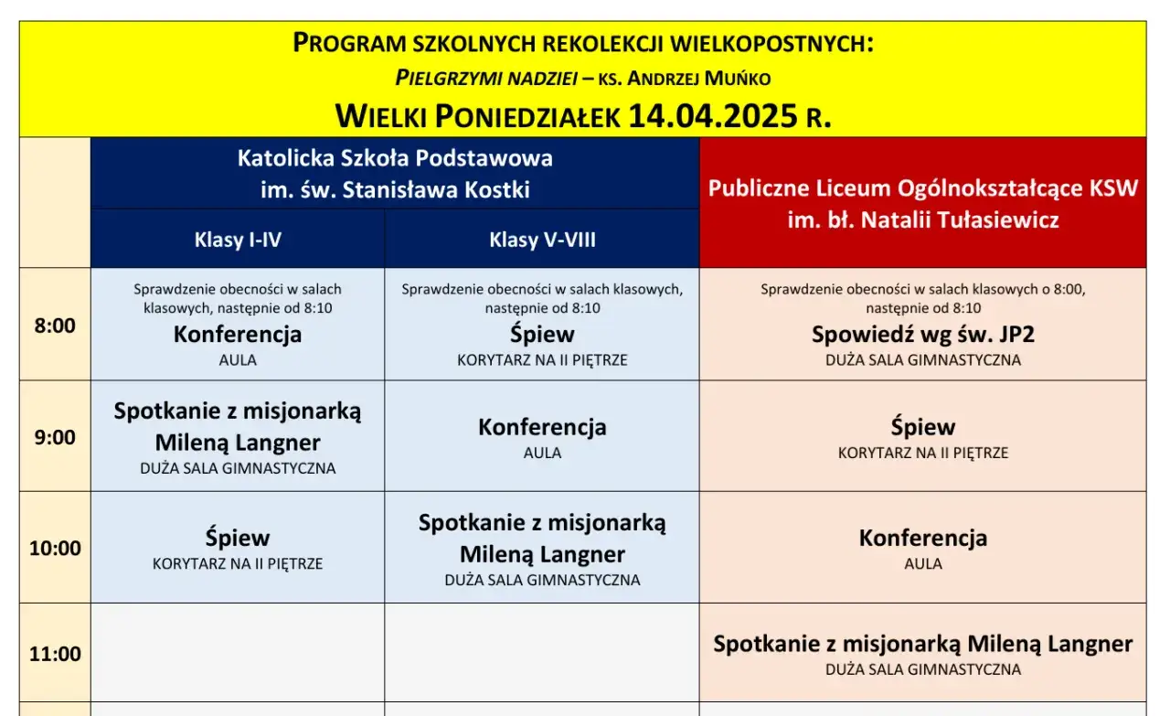 Program rekolekcji wielkopostnych: czy warto jechać na rekolekcje organizowane przez nawróconą gwiazdę? Sprawdź harmonogram spotkań, konferencji i śpiewu.