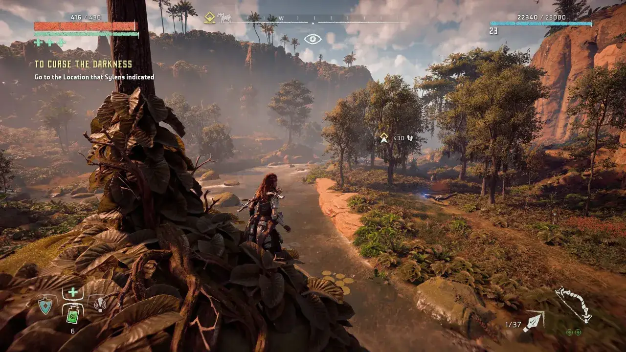 Aloy wyrusza na misję 