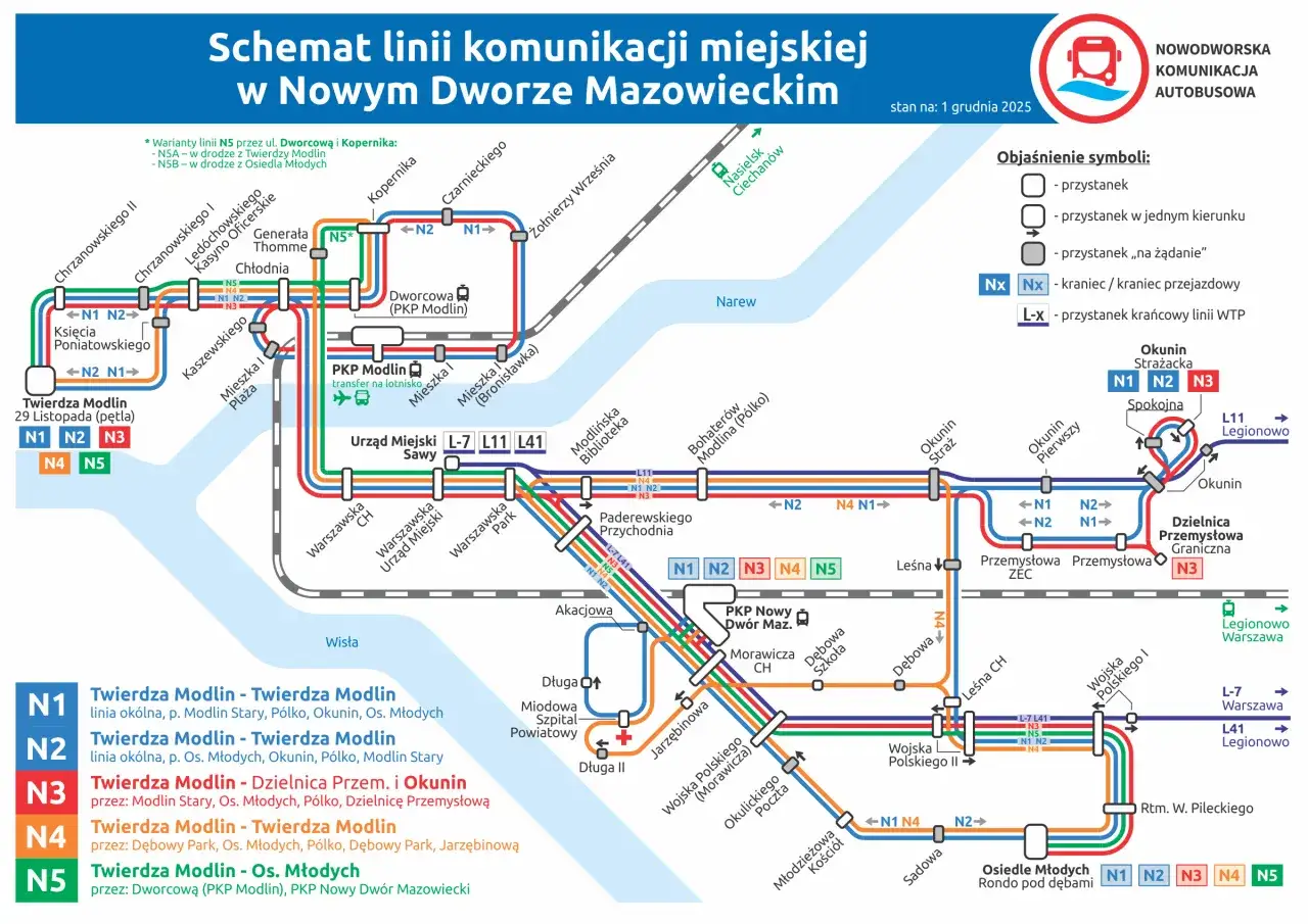 Mapa dojazdu do ZOL Nowy Dwór Mazowiecki