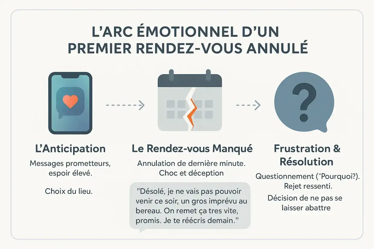 L'anticipation d'un rendez-vous, puis l'annulation : 
