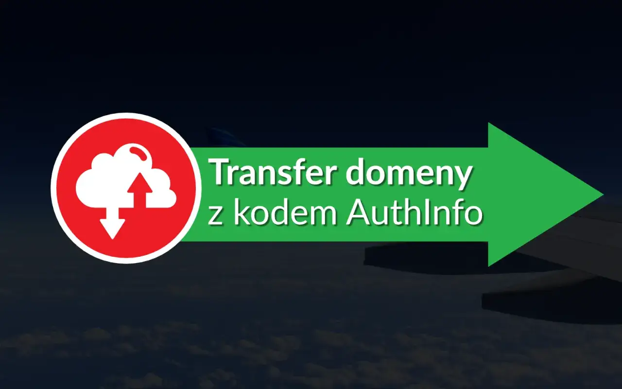 Ikona chmury z ikoną strzałki w górę i w dół. Tekst