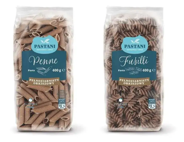 Makaron pełnoziarnisty Pastani Biedronka opakowanie