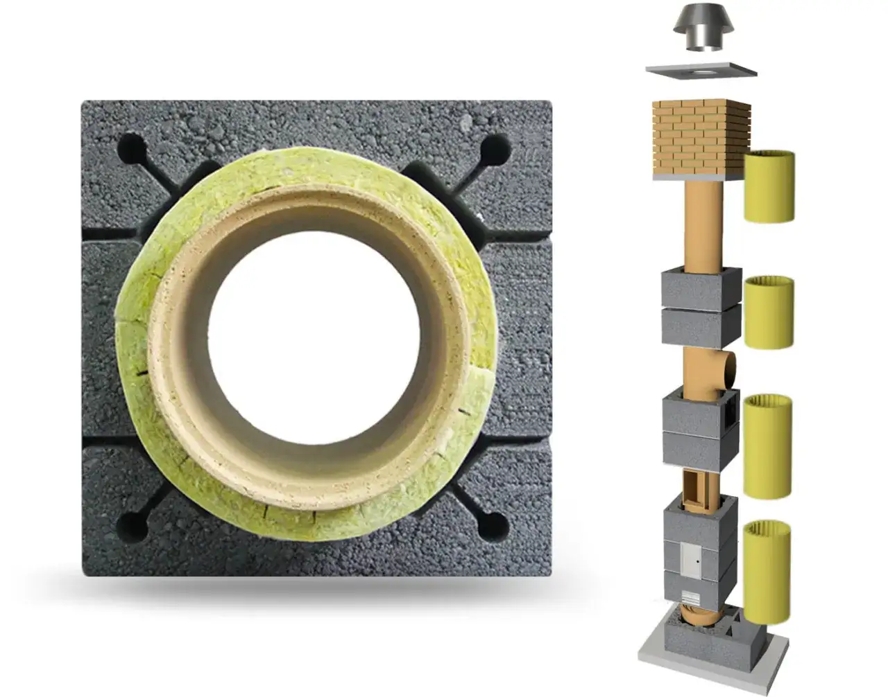 komin systemowy ceramiczny przekr&oacute;j