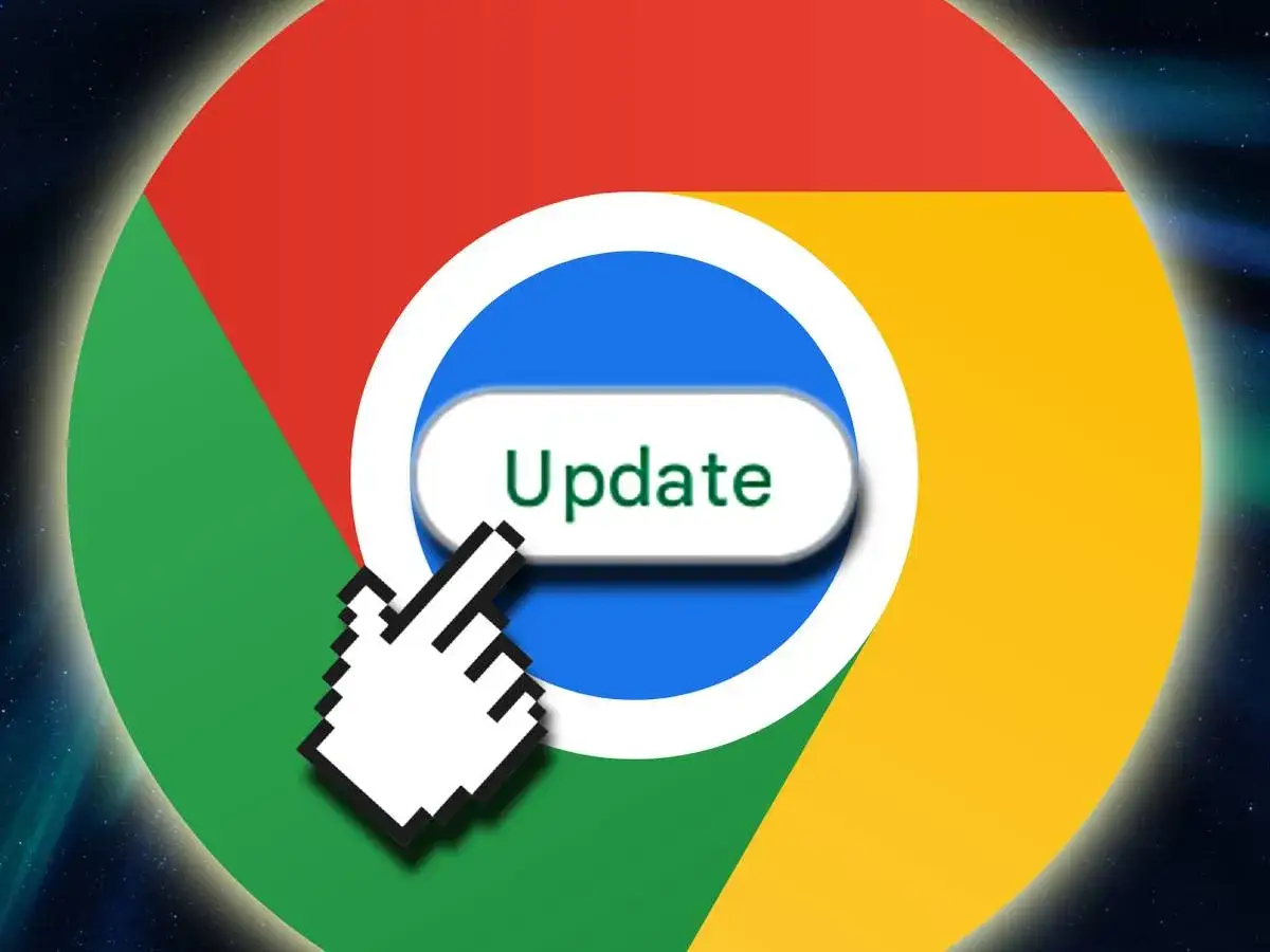 Google Chrome-logotyp med en muspekare som pekar p&aring; en 