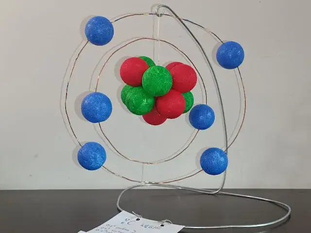 model atomu styropianowe kulki