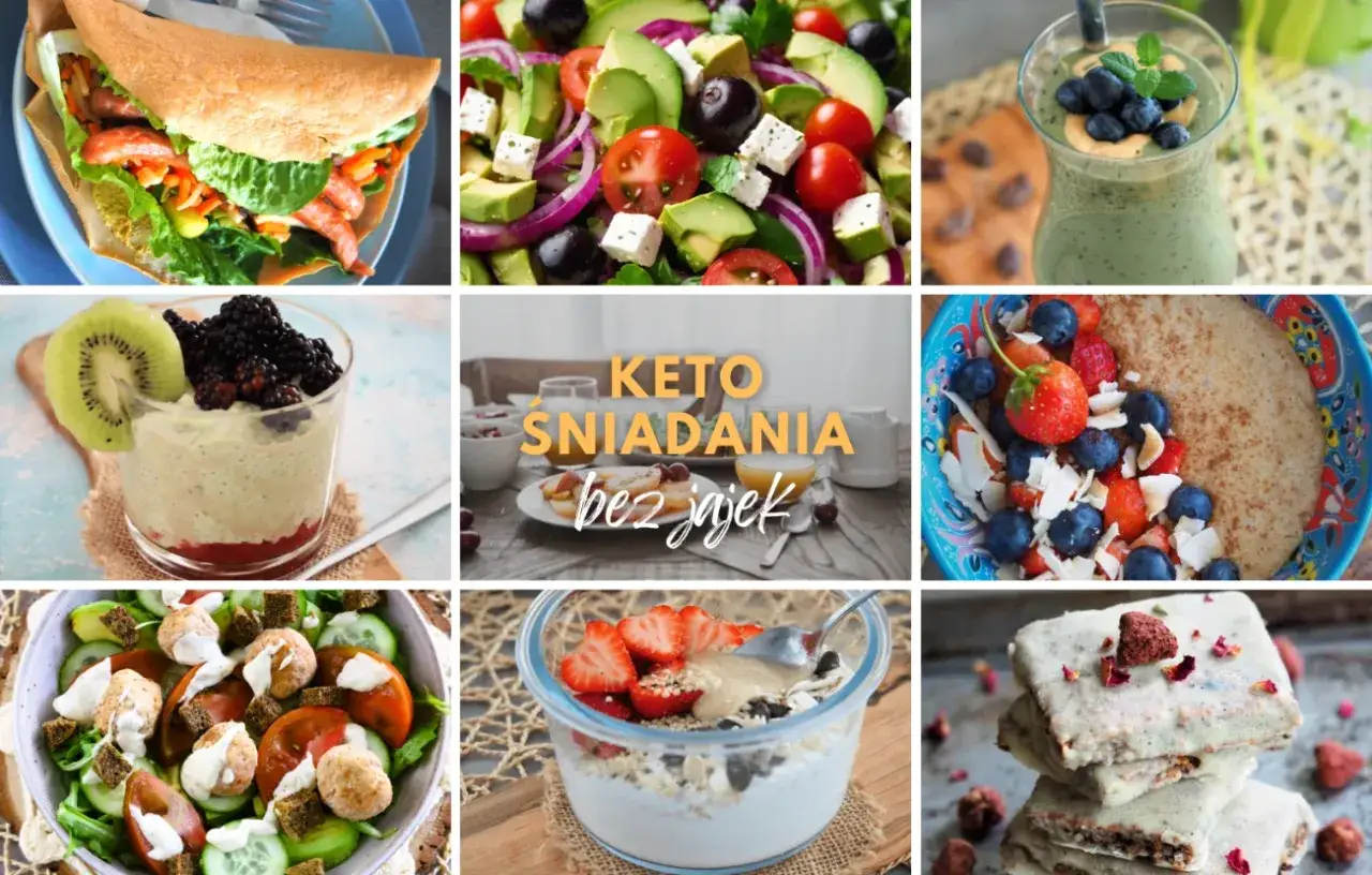 Keto śniadania bez jajek: owsianka z owocami, smoothie, sałatka z awokado i inne pomysły na pyszne i zdrowe posiłki.