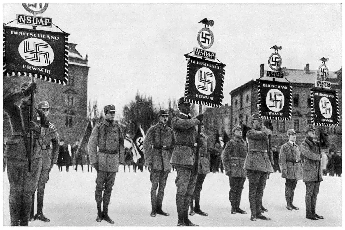 Parada NSDAP, partii, która w Niemczech głosiła hasła