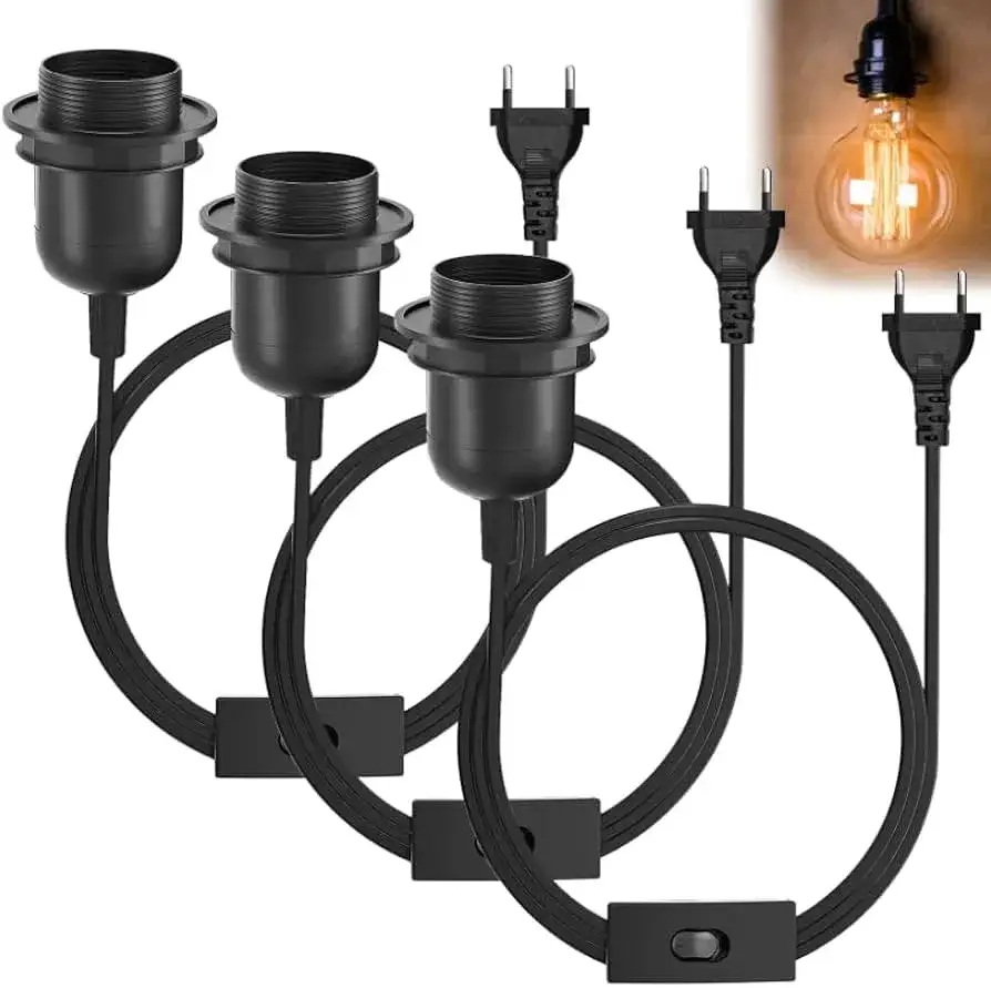 komponenty do lampy DIY kabel oprawka żar&oacute;wka