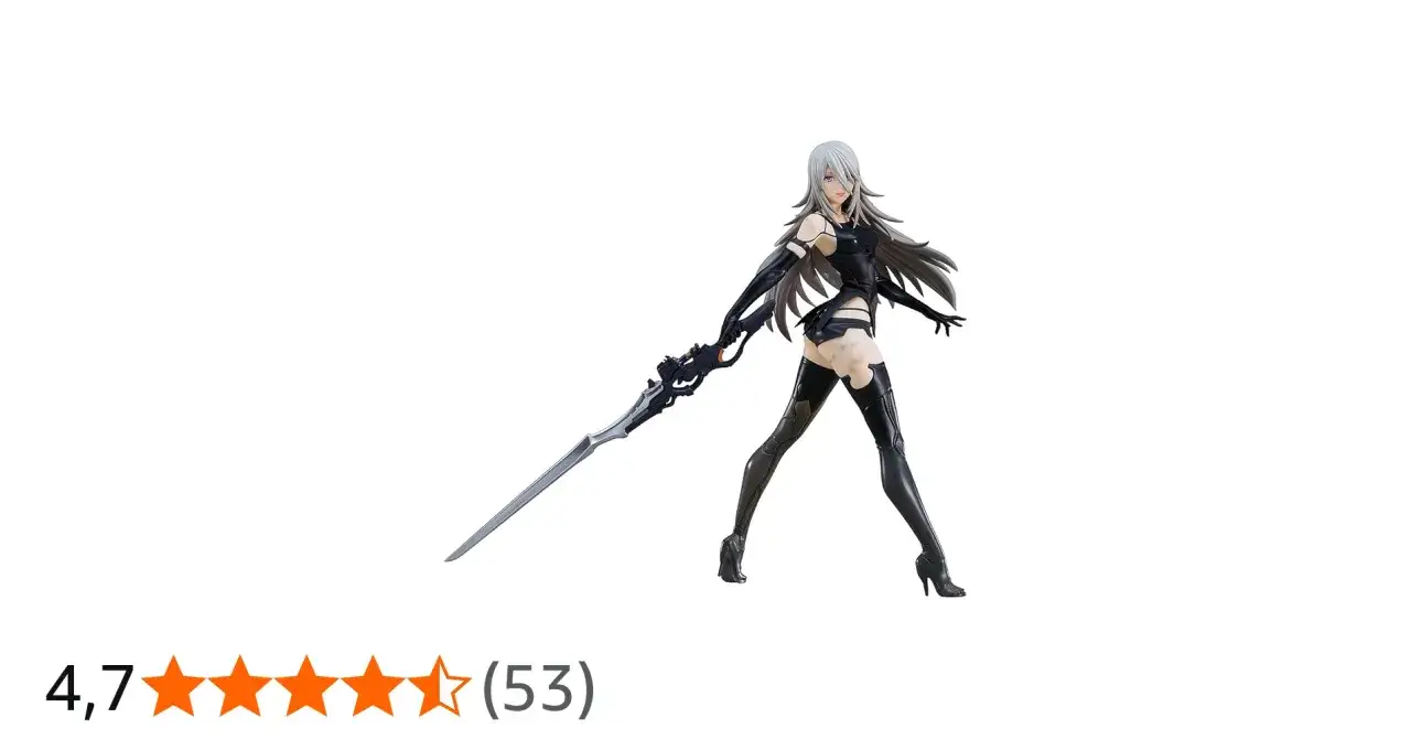 Figurka 2B z Nier Automata, idealna do poradnika. Gotowa do walki z mieczem.