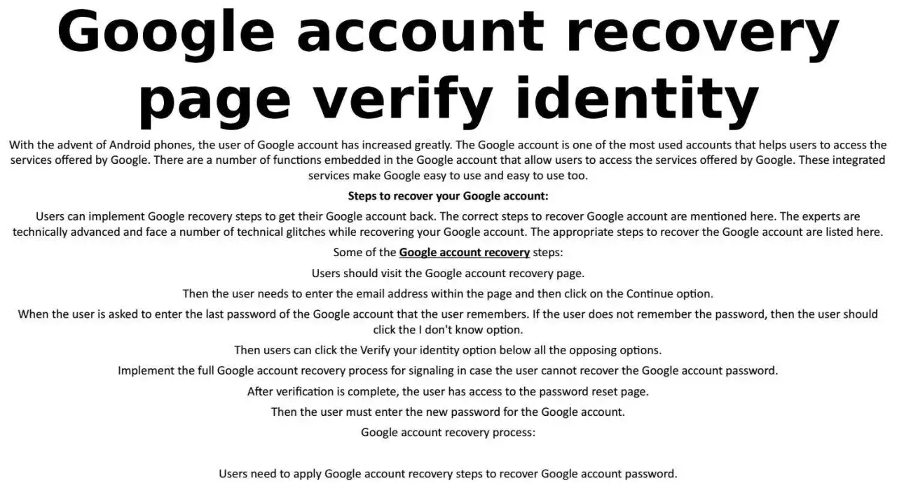 Weryfikacja konta Google: instrukcje odzyskiwania, gdy zapomnisz hasła.