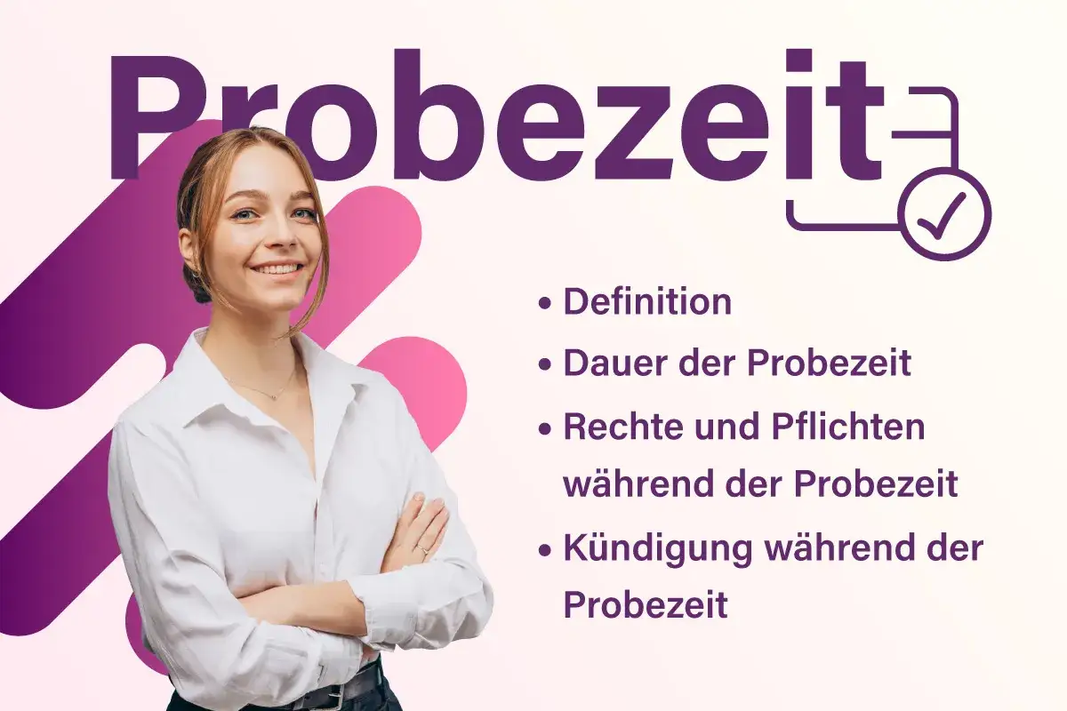 Junge Frau lächelt, während der Text