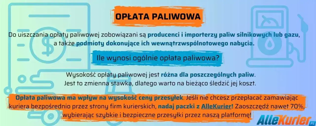 Opłata paliwowa wpływa na koszt przesyłek. Sprawdź, jak ją zoptymalizować z AlleKurier i oszczędzić nawet 70%.
