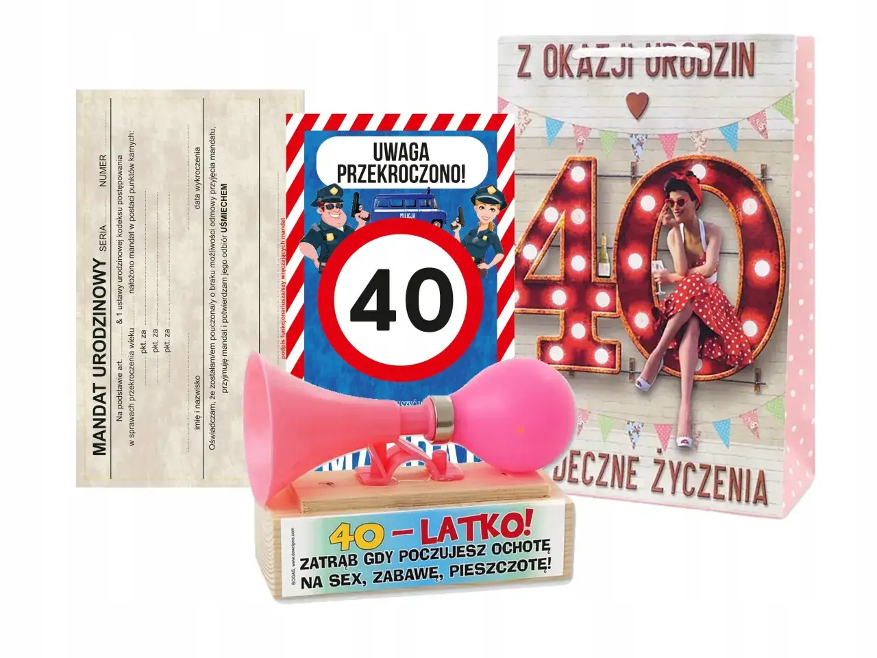 Prezenty na 40 urodziny dla niej i dla niego, różnorodne upominki