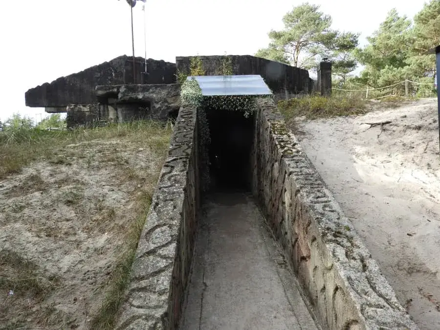 Bunkry Blüchera Ustka wnętrze