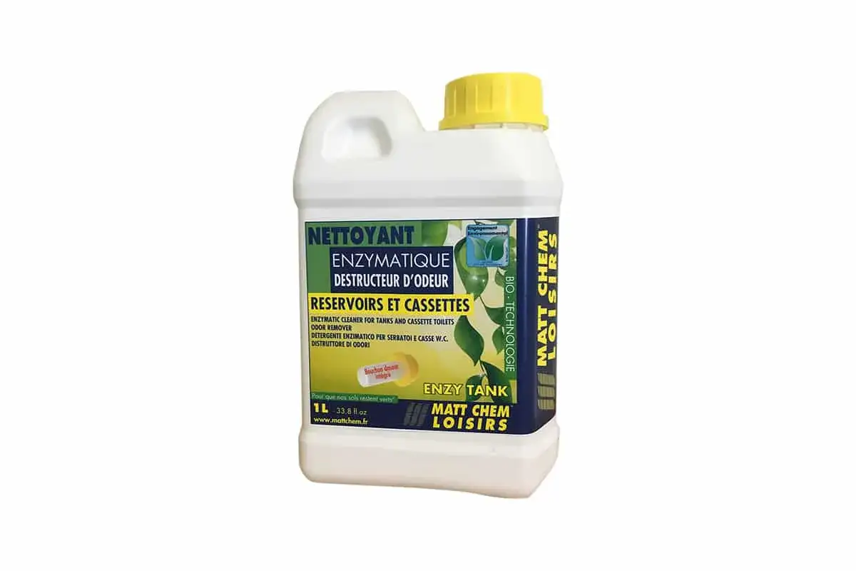 Nettoyant enzymatique pour réservoirs et cassettes de camping-car. Élimine les odeurs pour un entretien impeccable.