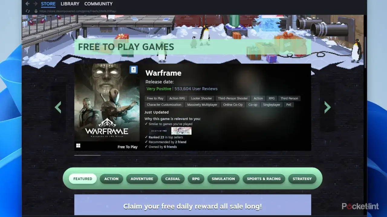 Darmowe gry Steam, w tym Warframe, dostępne na stronie. Odkryj nowe tytuły i zgarnij nagrody.