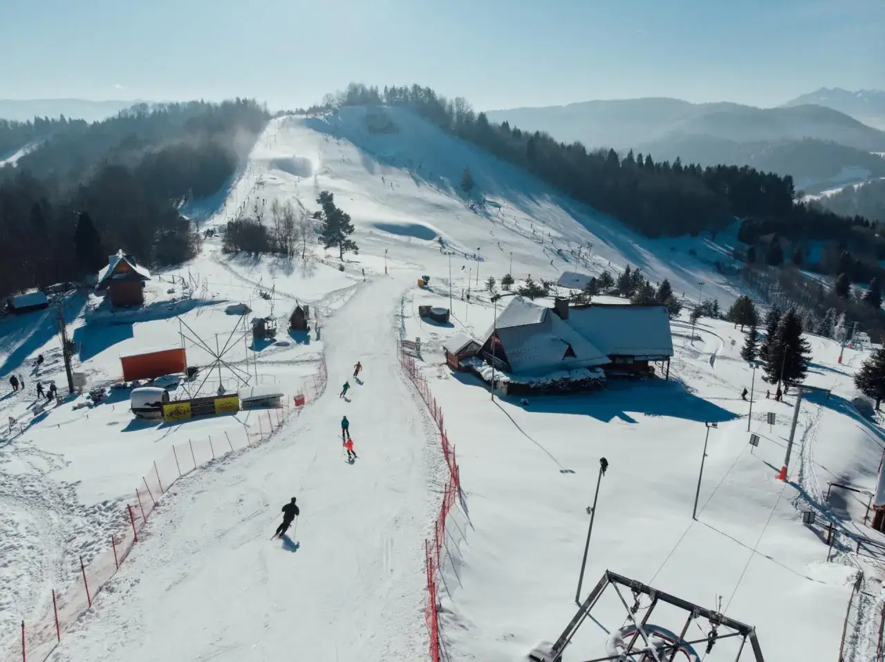 Szczawnica PKL Palenica stok narciarski widok z góry