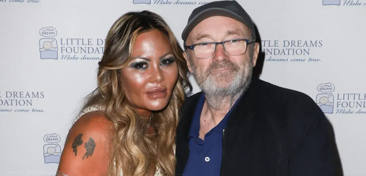 Phil Collins z żoną Orianne Cevey na evencie Little Dreams Foundation.