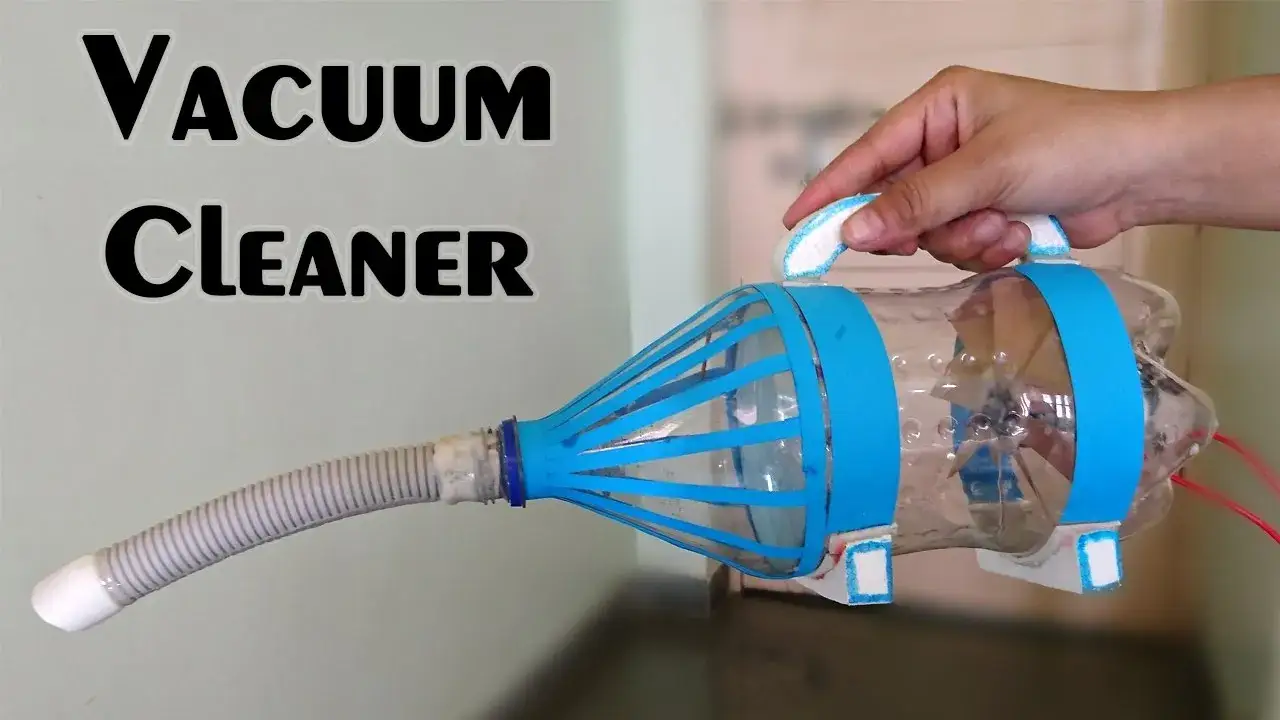 mini odkurzacz DIY butelka PET