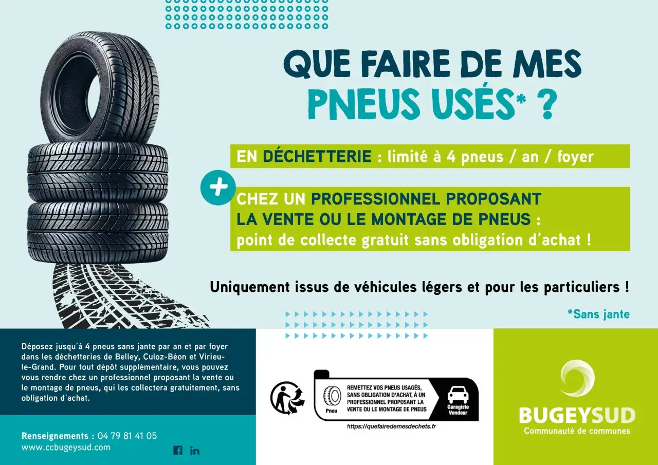 Que faire de mes pneus usagés ? Le recyclage des pneus est possible en déchetterie ou chez un professionnel.