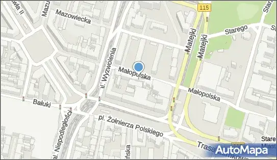 mapa Żabek Szczecin