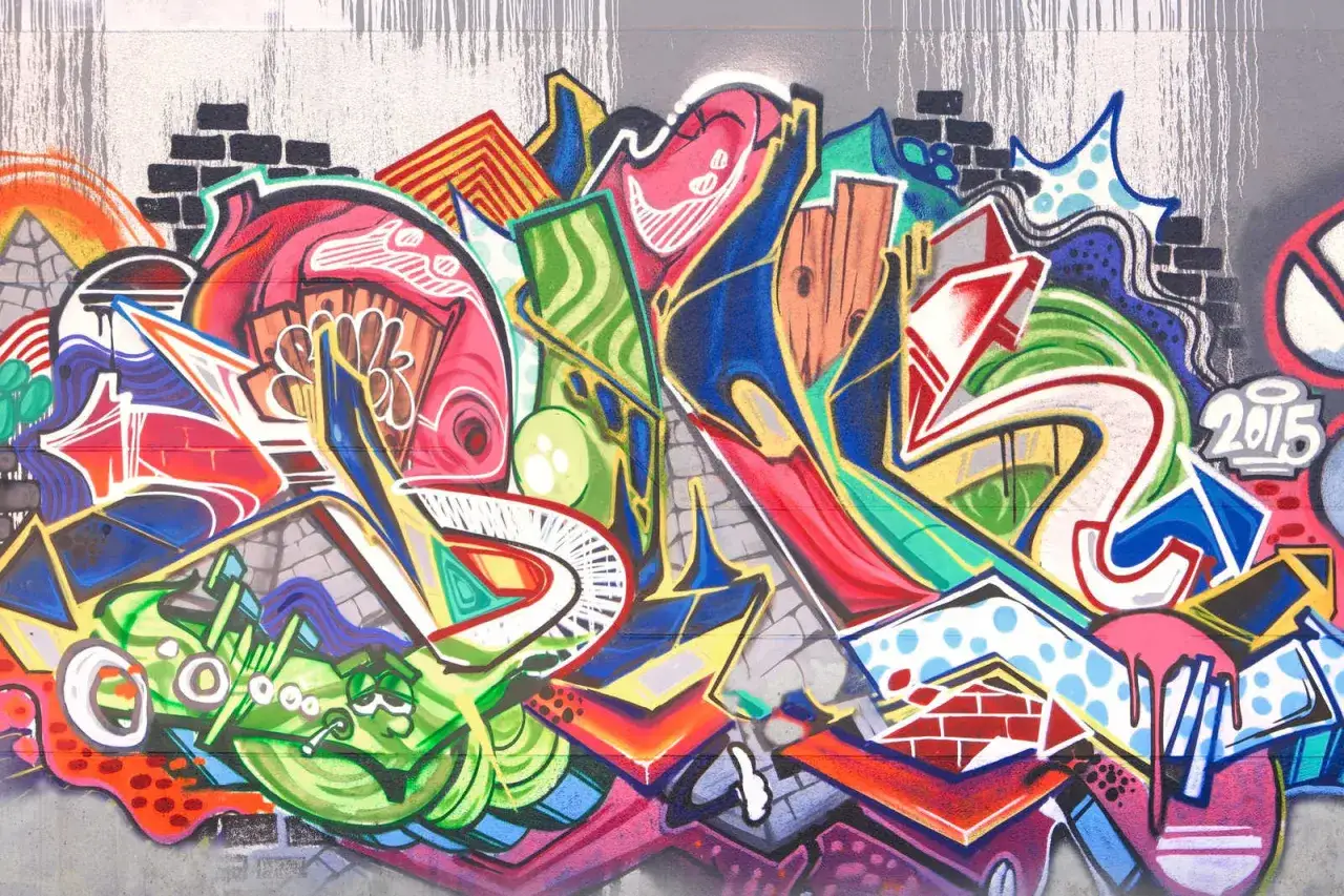 Graffiti auf Leinwand Materialien