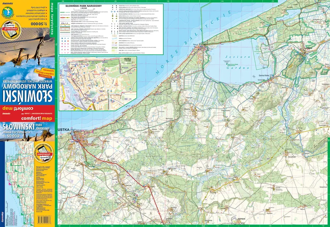 Mapa trasy Ustka Łeba samochodem
