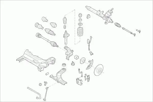 VW Golf 5 układ kierowniczy schemat