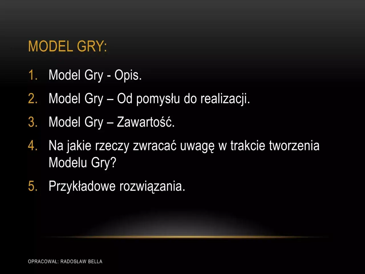 Model gry: opis, realizacja, zawartość, kluczowe aspekty i przykłady. Periodyzacja taktyczna w tworzeniu modelu gry.