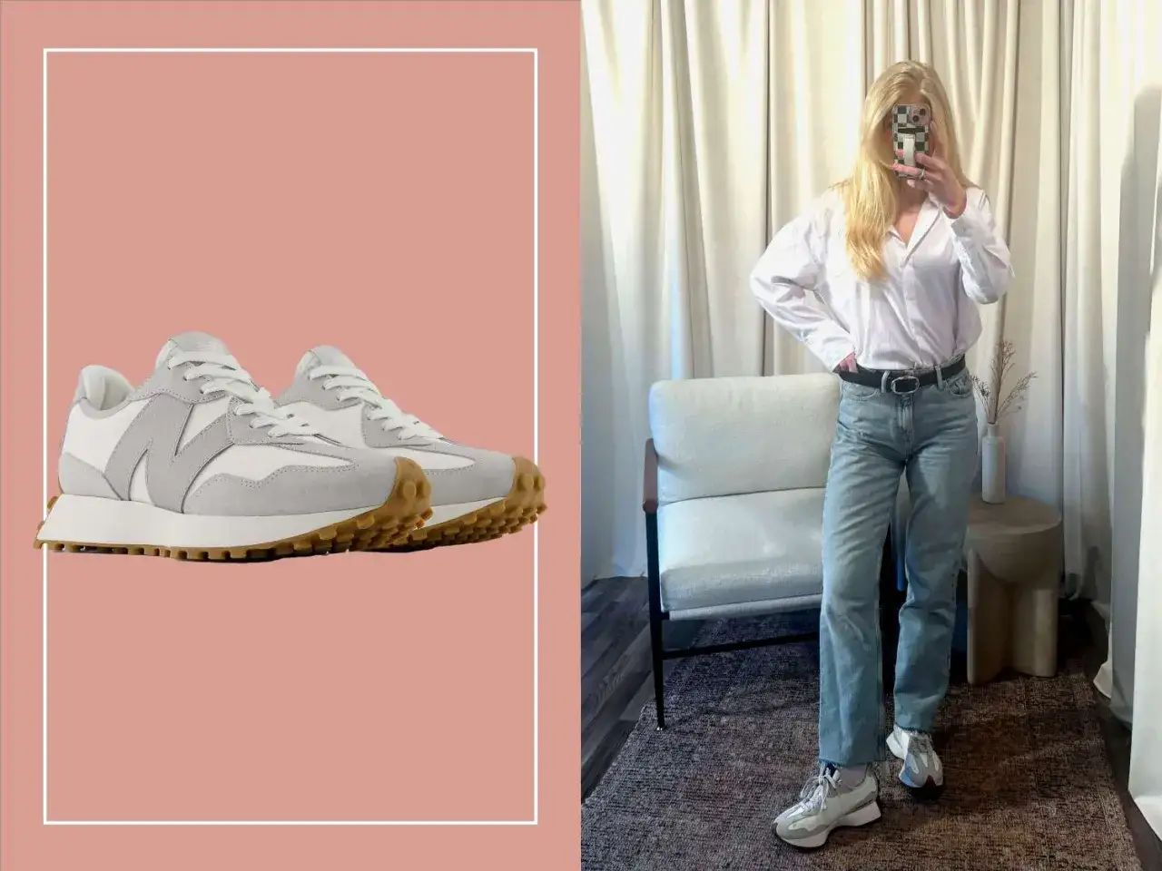 Stilrena sneakers dam 2026 i grått och vitt med gummiyttersula. Perfekta för en avslappnad men trendig look.
