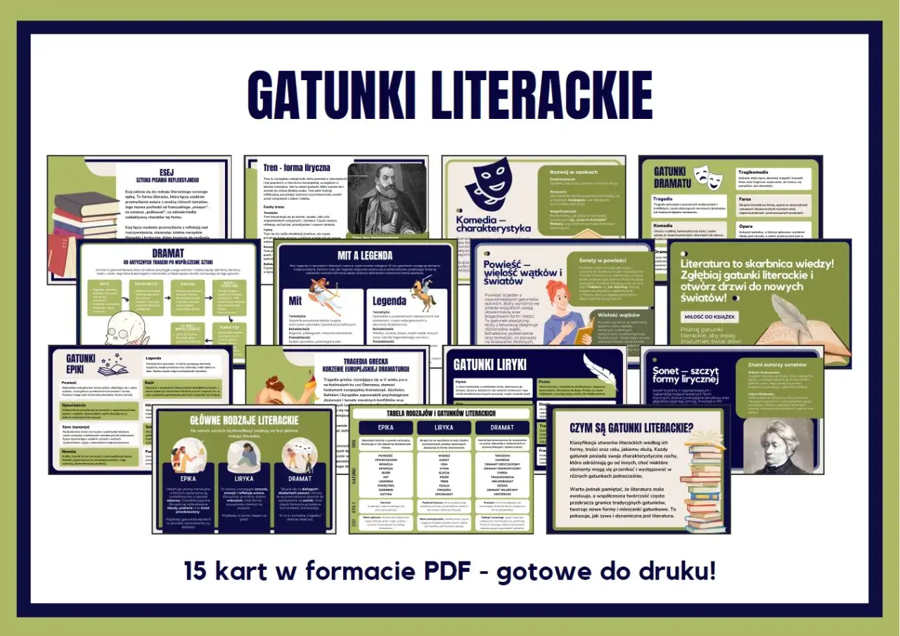 różne szkoły teorii literatury infografika
