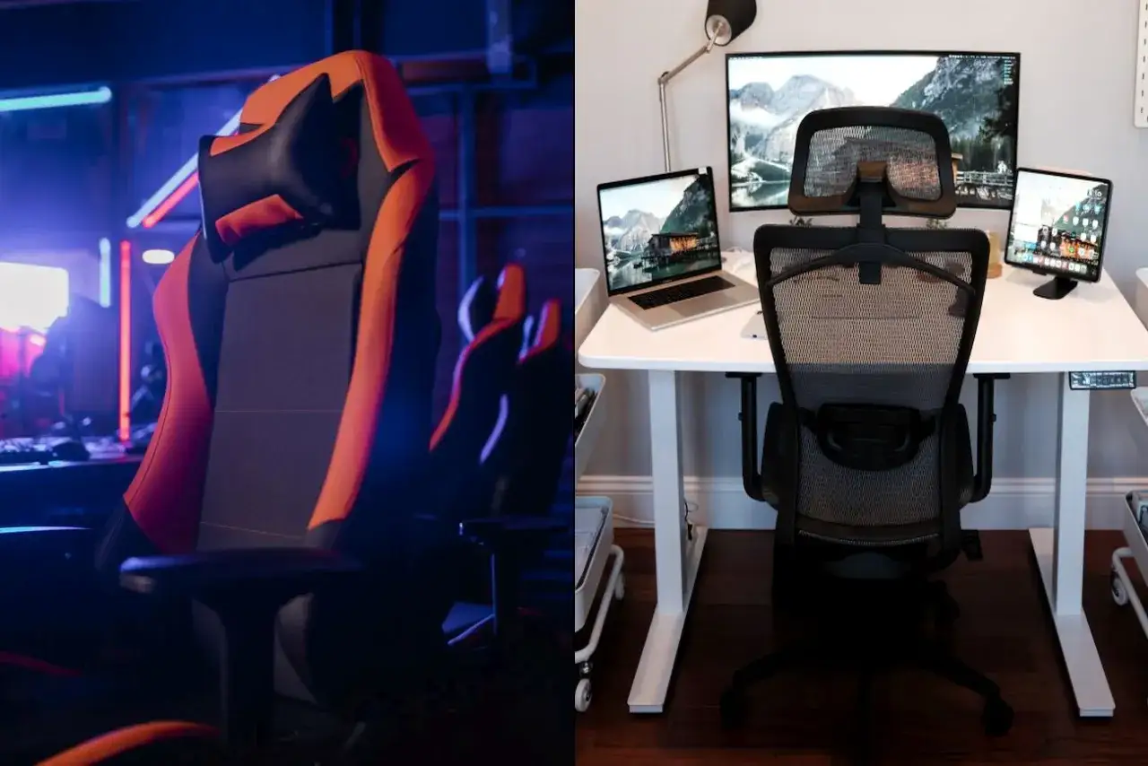 Porównanie fotela gamingowego i ergonomicznego biurowego