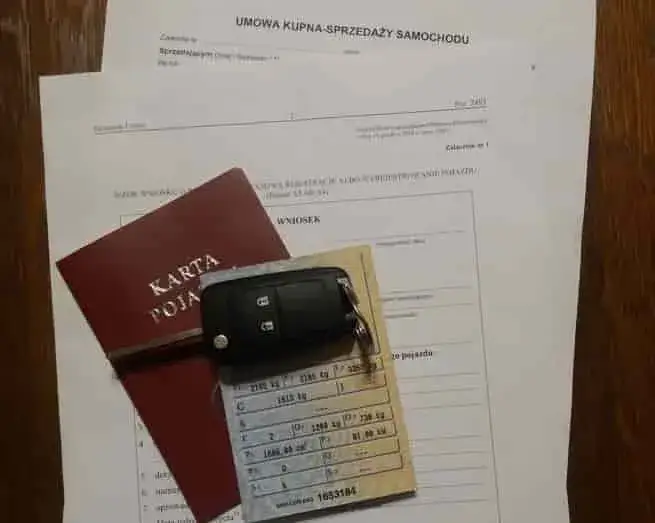 samochód z zagranicy dokumenty rejestracja
