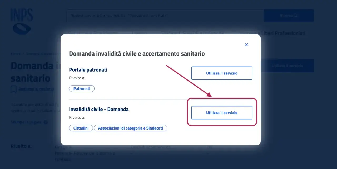 Domanda invalidità civile e accertamento sanitario: per cittadini e patronati. Risposta alla domanda 104.