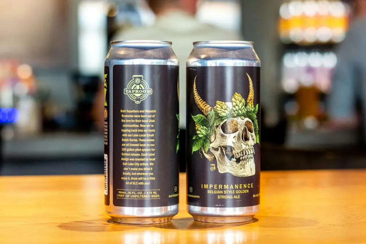 Deux canettes de bière forte 
