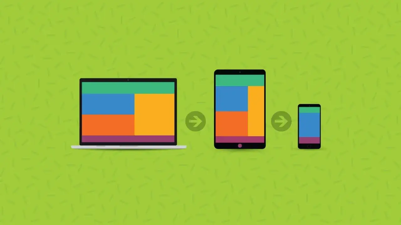 Układ strony dopasowuje się do r&oacute;żnych urządzeń, od laptopa po smartfon, z uwzględnieniem **max width CSS**.