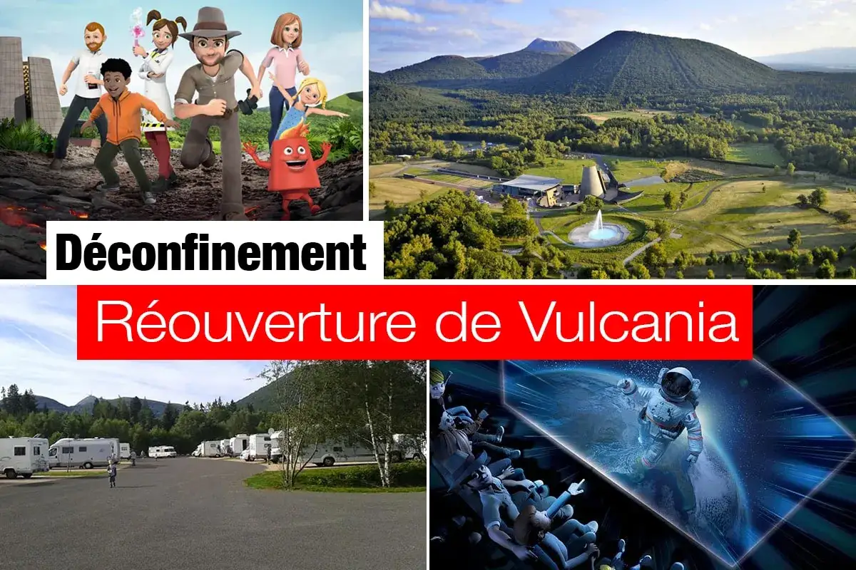 L'aire camping-car de Vulcania, prête à accueillir les visiteurs pour la réouverture du parc.