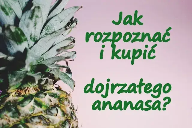 Jak rozpoznać dojrzałego ananasa - infografika