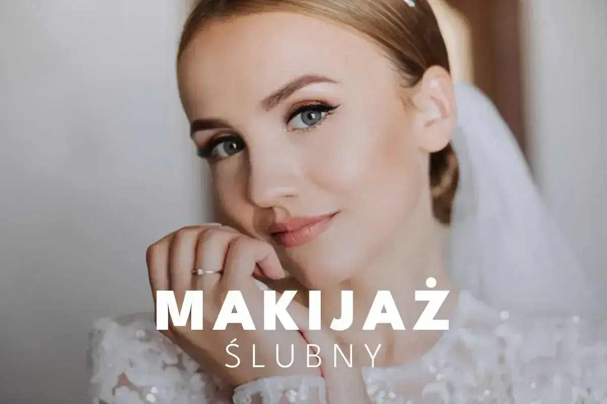Piękna panna młoda z delikatnym makijażem ślubnym. Dowiedz się, jak zrobić makijaż na wesele, by wyglądać olśniewająco.
