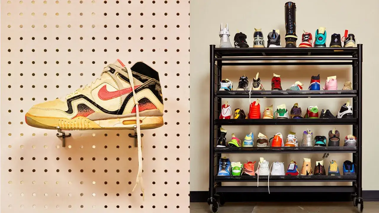 Ikonische 80er Jahre Sneaker Collage