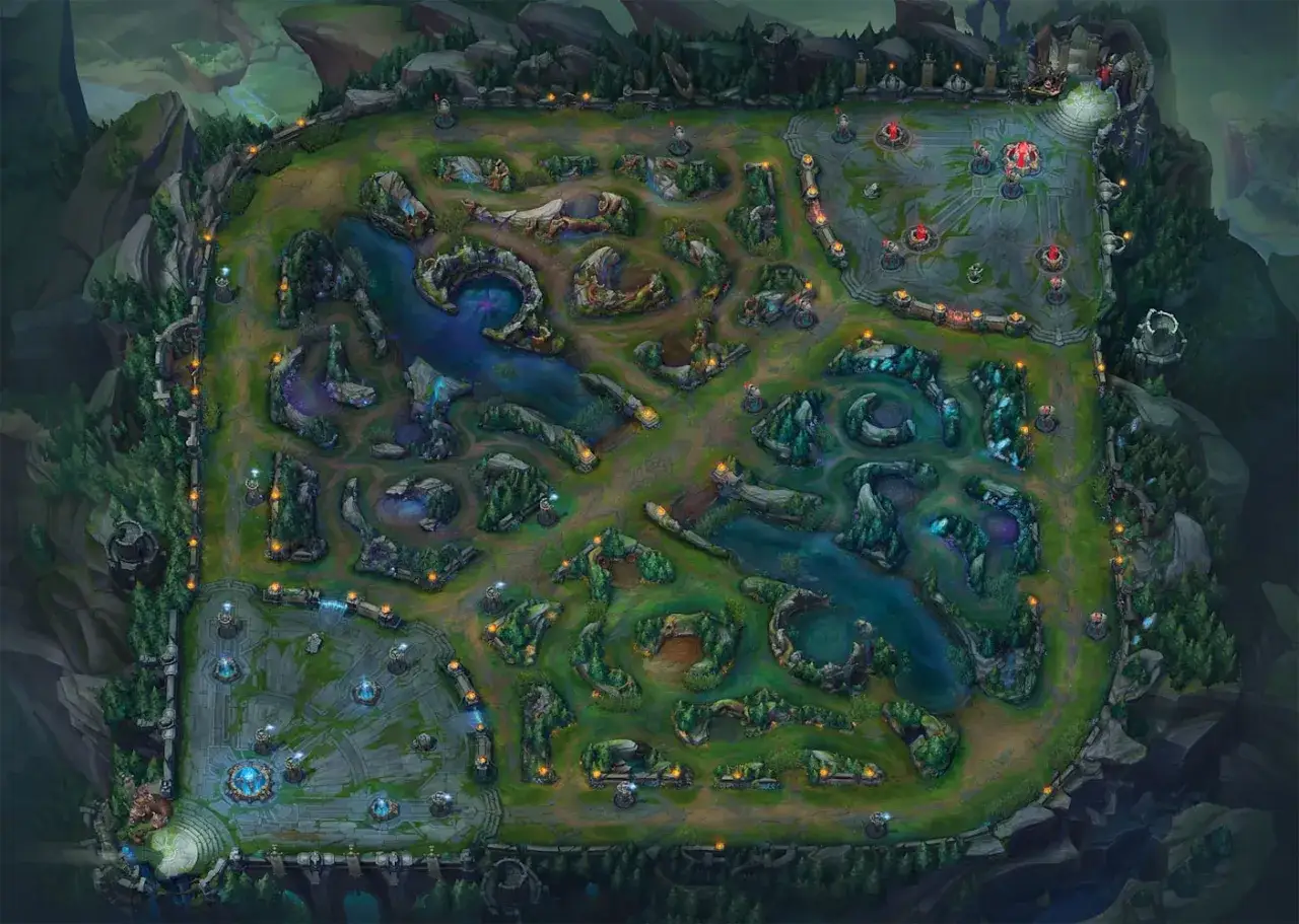 League of Legends mapa Summoner's Rift